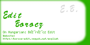 edit borocz business card